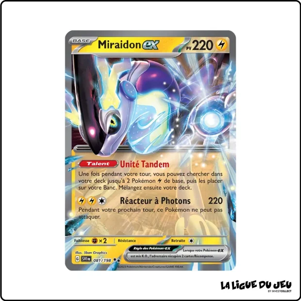 Ultra - Pokemon - Écarlate et Violet de Base - Miraidon-ex 81/198