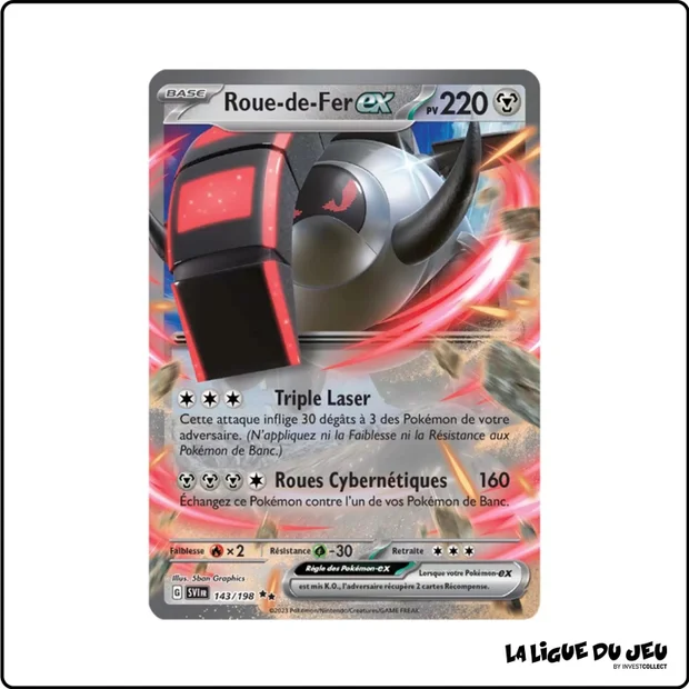 Ultra - Pokemon - Écarlate et Violet de Base - Roue-de-Fer-ex 143/198