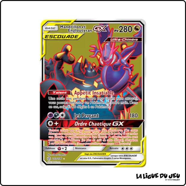 Ultra - Pokemon - Éclipse Cosmique - Mandrillon et Engloutyran GX 223/236