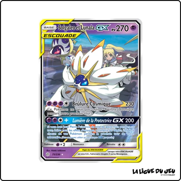 Ultra - Pokemon - Éclipse Cosmique - Solgaleo et Lunala GX 75/236