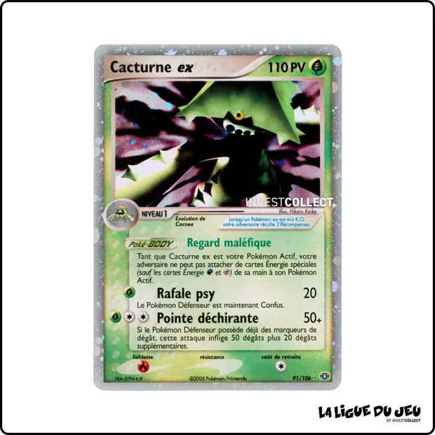 Ultra - Pokemon - Émeraude - Cacturne ex 91/106