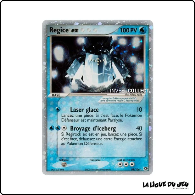 Ultra - Pokemon - Émeraude - Regice ex 98/106