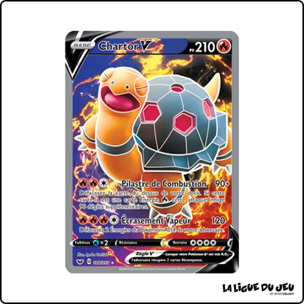 Ultra - Pokemon - Épée et Bouclier de Base - Chartor V 188/202