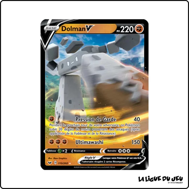 Ultra - Pokemon - Épée et Bouclier de Base - Dolman V 115/202