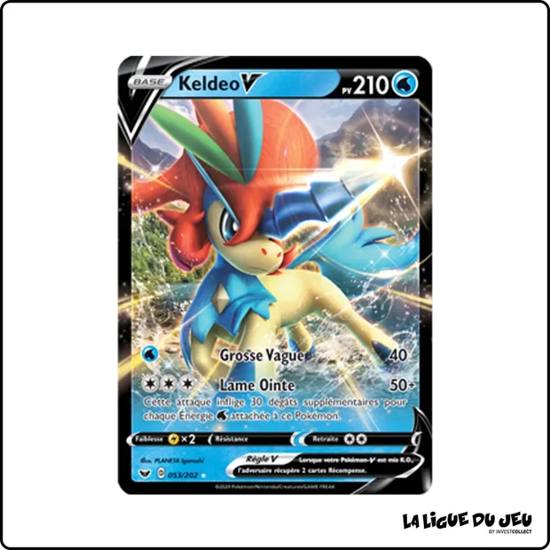 Ultra - Pokemon - Épée et Bouclier de Base - Keldeo V 53/202