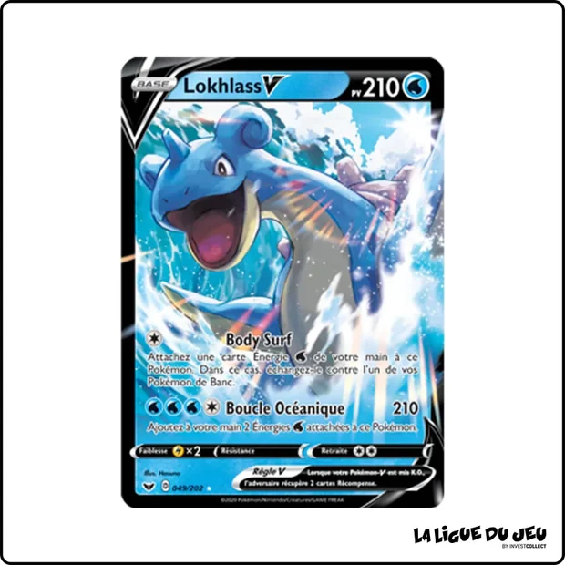 Ultra - Pokemon - Épée et Bouclier de Base - Lokhlass V 49/202