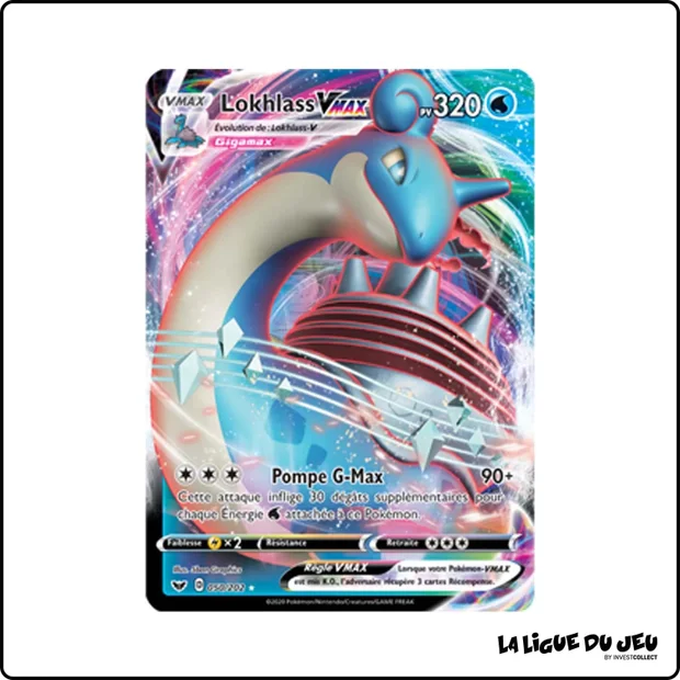 Ultra - Pokemon - Épée et Bouclier de Base - Lokhlass VMAX 50/202