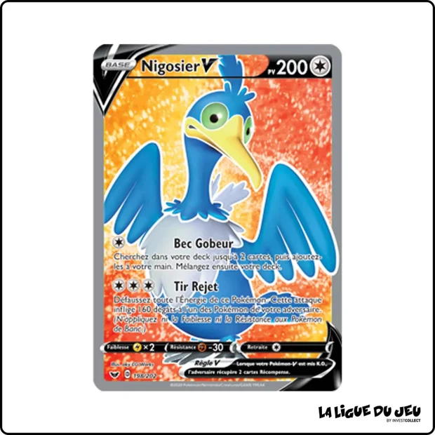 Ultra - Pokemon - Épée et Bouclier de Base - Nigosier V 198/202