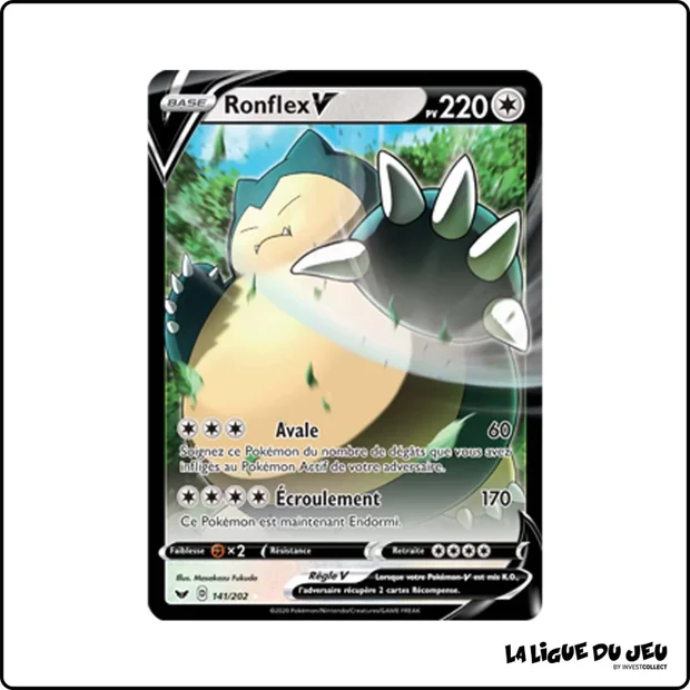 Ultra - Pokemon - Épée et Bouclier de Base - Ronflex V 141/202