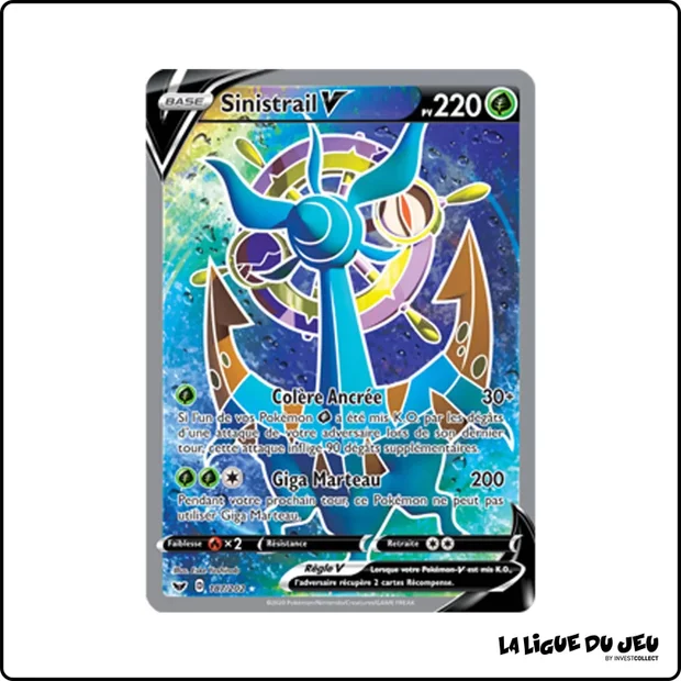 Ultra - Pokemon - Épée et Bouclier de Base - Sinistrail V 187/202