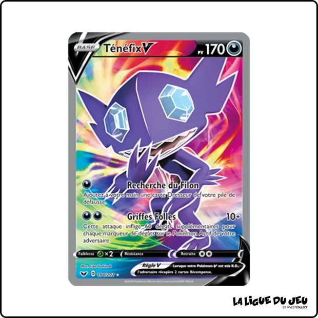Ultra - Pokemon - Épée et Bouclier de Base - Ténéfix V 194/202