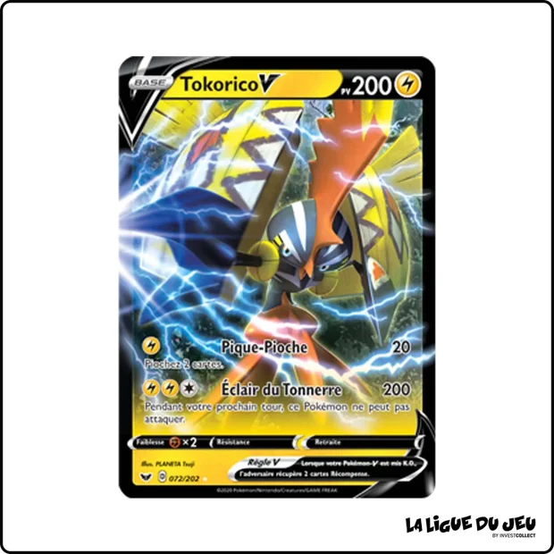 Ultra - Pokemon - Épée et Bouclier de Base - Tokorico V 72/202