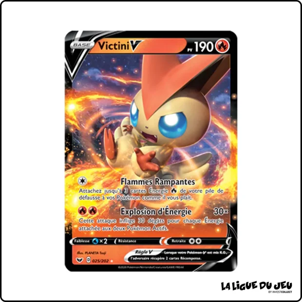 Ultra - Pokemon - Épée et Bouclier de Base - Victini V 25/202