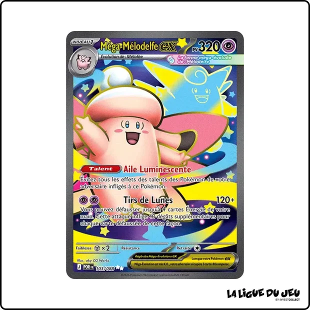 Ultra - Pokemon - Équilibre Parfait - Méga-Mélodelfe ex 103/88