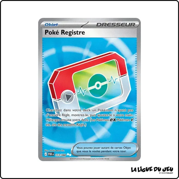 Ultra - Pokemon - Équilibre Parfait - Poké Registre 113/88