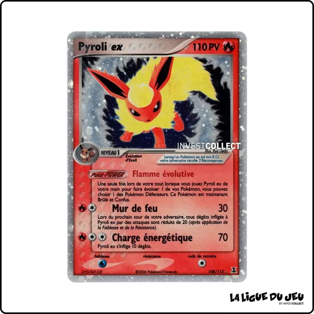 Ultra - Pokemon - Espèces Delta - Pyroli ex 108/113