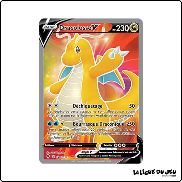 Ultra - Pokemon - Évolution Céleste - Dracolosse V 191/203