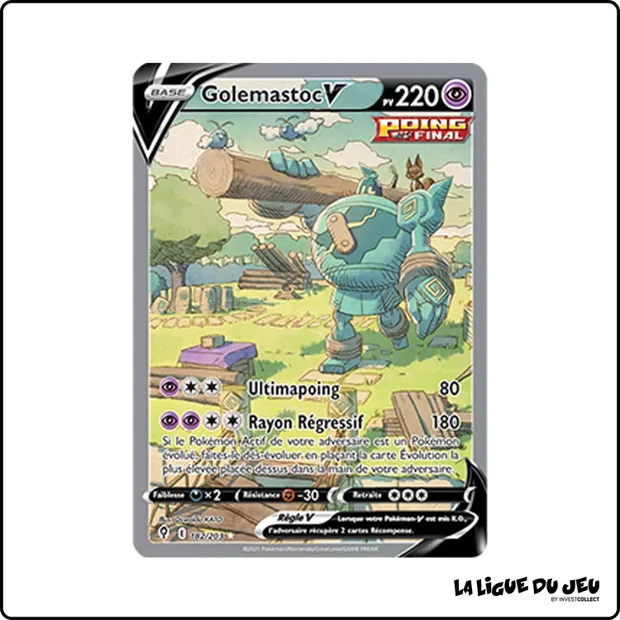 Ultra - Pokemon - Évolution Céleste - Golemastoc V 182/203