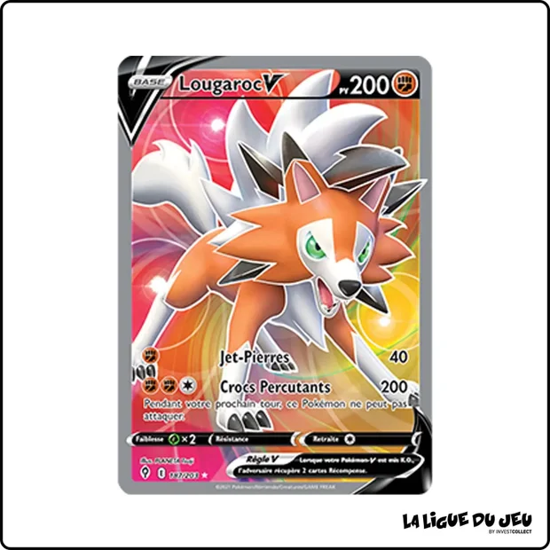 Ultra - Pokemon - Évolution Céleste - Lougaroc V 187/203