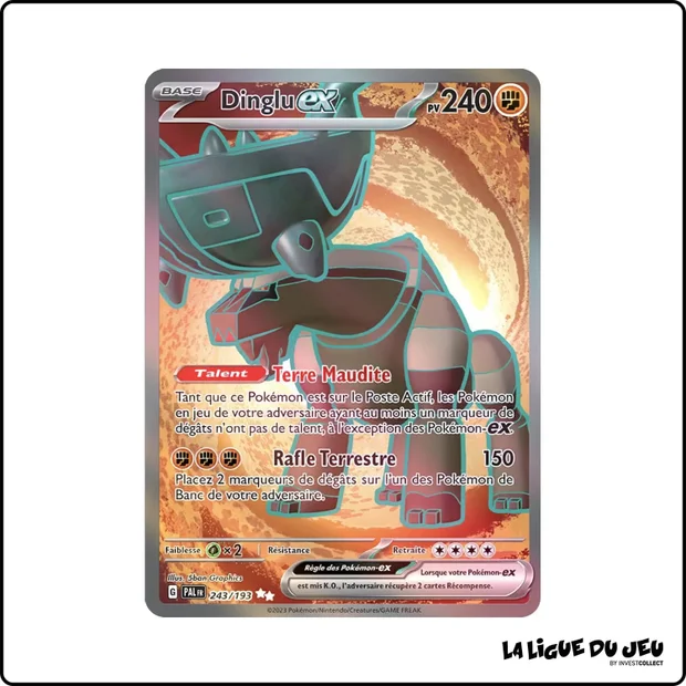 Ultra - Pokemon - Évolutions à Paldea - Dinglu-ex 243/193