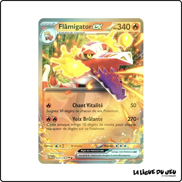Ultra - Pokemon - Évolutions à Paldea - Flâmigator-ex 37/193