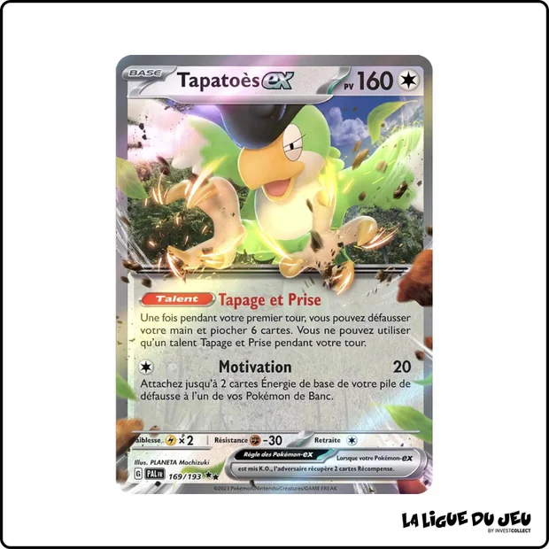 Ultra - Pokemon - Évolutions à Paldea - Tapatoès-ex 169/193