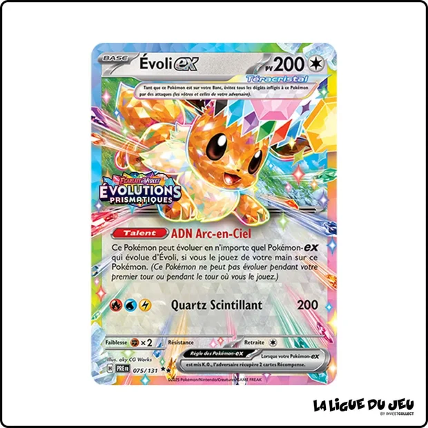 Ultra - Pokemon - Évolutions Prismatiques - Évoli ex 75/131