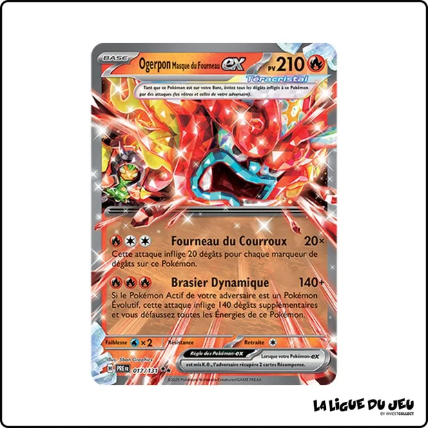 Ultra - Pokemon - Évolutions Prismatiques - Ogerpon Masque du Fourneau ex 17/131