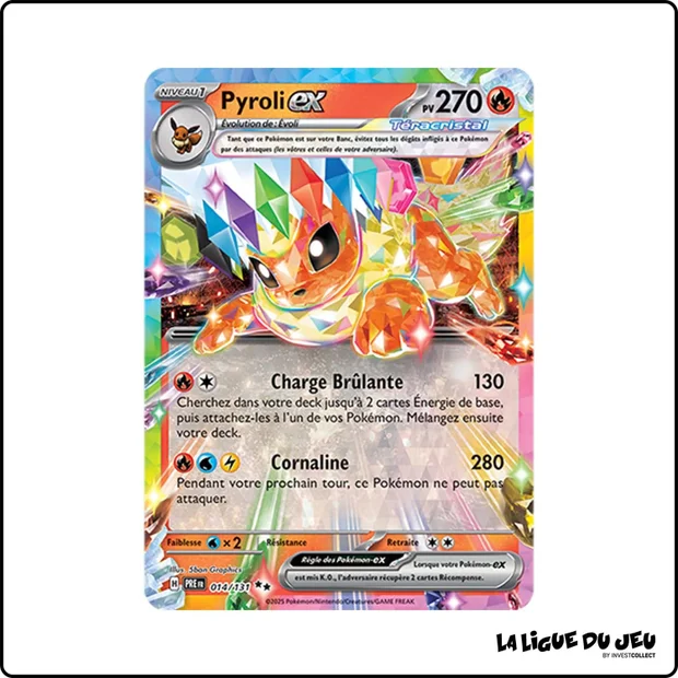 Ultra - Pokemon - Évolutions Prismatiques - Pyroli ex 14/131