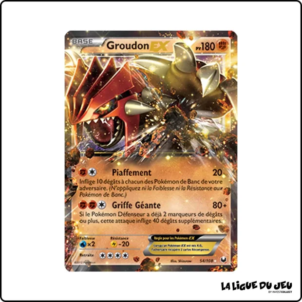 Ultra - Pokemon - Explorateurs Obscurs - Groudon EX 54/108