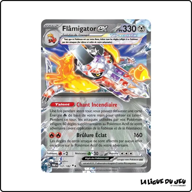 Ultra - Pokemon - Faille Paradoxe - Flâmigator-ex 137/182