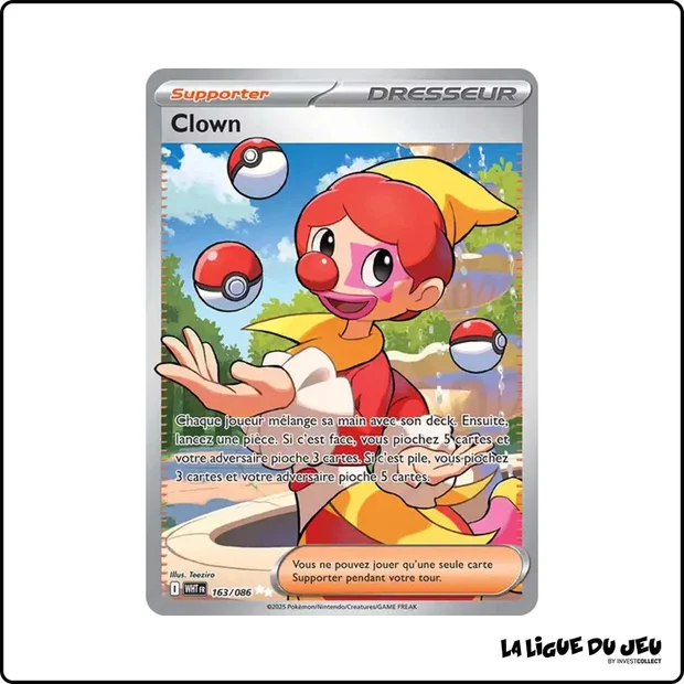 Ultra - Pokemon - Flamme Blanche - Clown 163/86