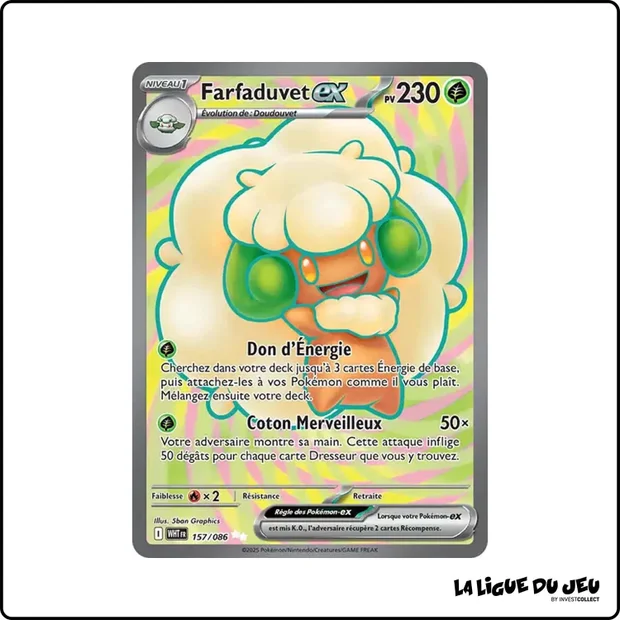 Ultra - Pokemon - Flamme Blanche - Farfaduvet ex 157/86