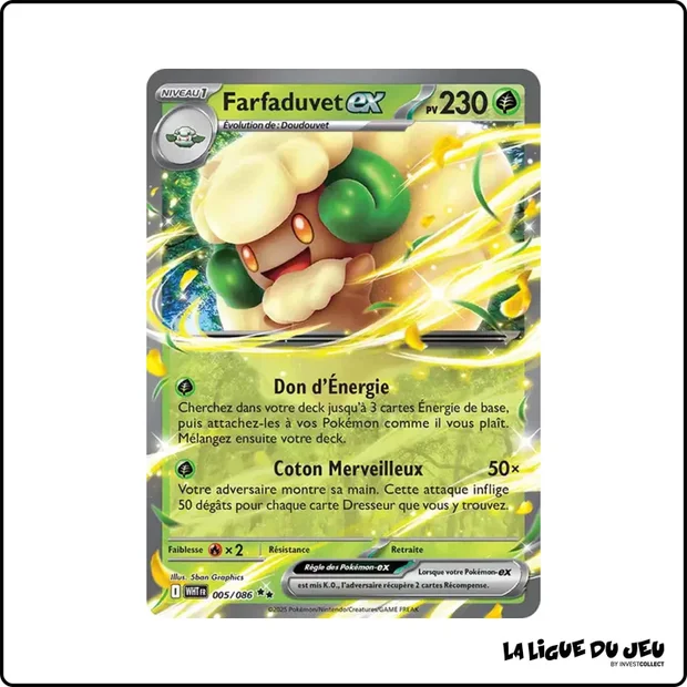 Ultra - Pokemon - Flamme Blanche - Farfaduvet ex 5/86