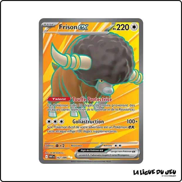 Ultra - Pokemon - Flamme Blanche - Frison ex 162/86