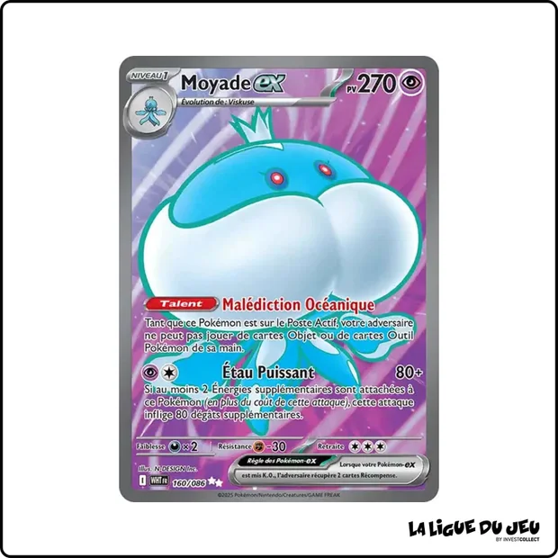Ultra - Pokemon - Flamme Blanche - Moyade ex 160/86