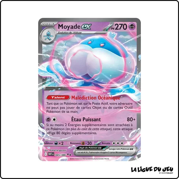 Ultra - Pokemon - Flamme Blanche - Moyade ex 45/86