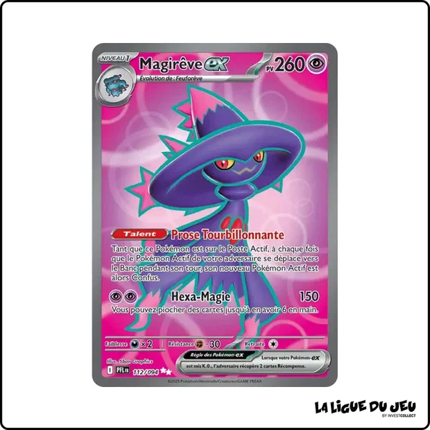 Ultra - Pokemon - Flammes Fantasmagoriques - Magirêve ex 112/94