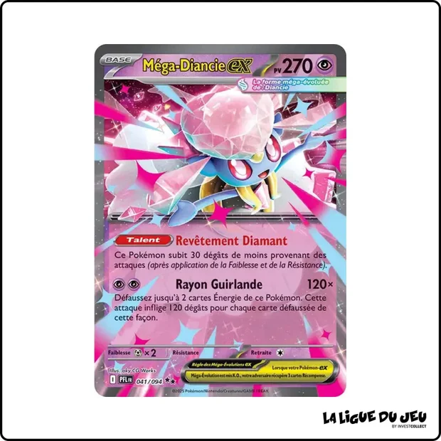 Ultra - Pokemon - Flammes Fantasmagoriques - Méga-Diancie ex 41/94