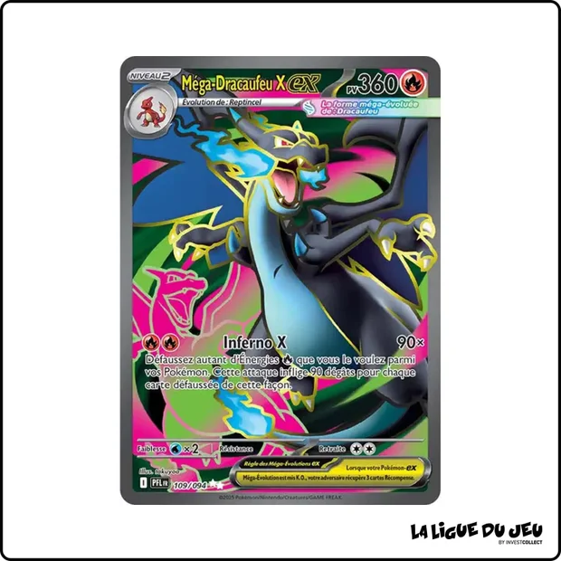 Ultra - Pokemon - Flammes Fantasmagoriques - Méga-Dracaufeu X ex 109/94