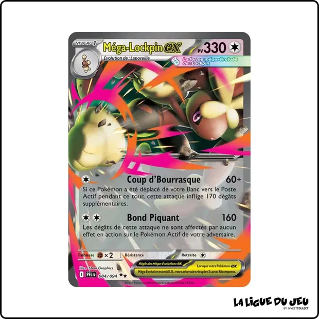 Ultra - Pokemon - Flammes Fantasmagoriques - Méga-Lockpin ex 84/94