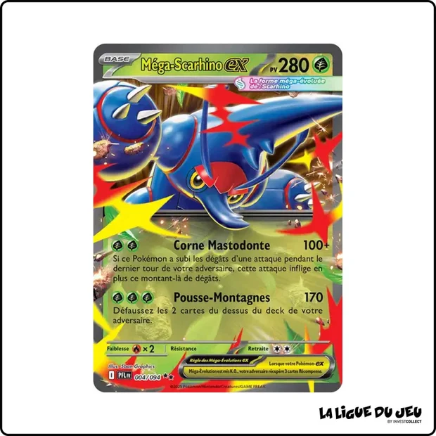 Ultra - Pokemon - Flammes Fantasmagoriques - Méga-Scarhino ex 4/94