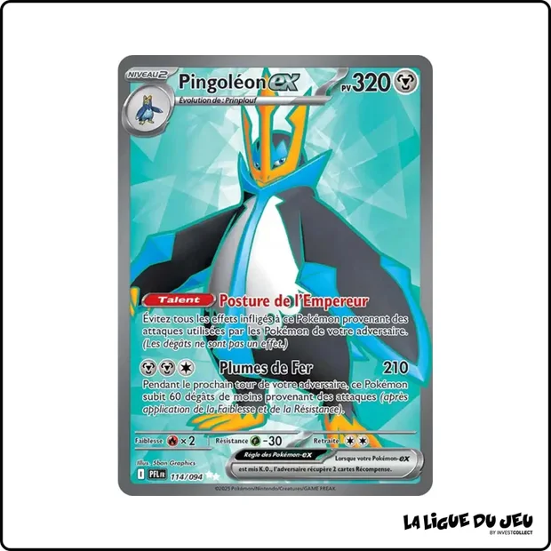 Ultra - Pokemon - Flammes Fantasmagoriques - Pingoléon ex 114/94