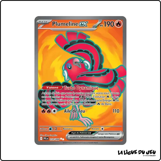Ultra - Pokemon - Flammes Fantasmagoriques - Plumeline ex 110/94
