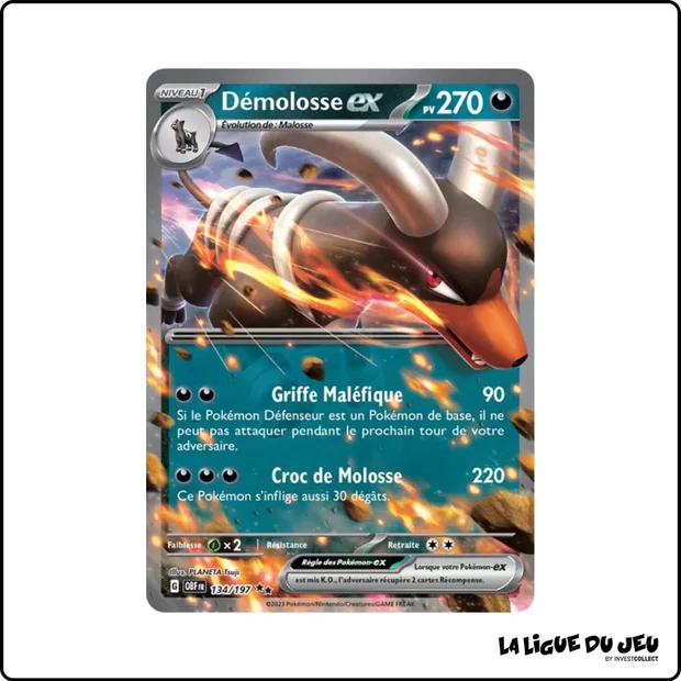 Ultra - Pokemon - Flammes Obsidiennes - Démolosse-ex 134/197