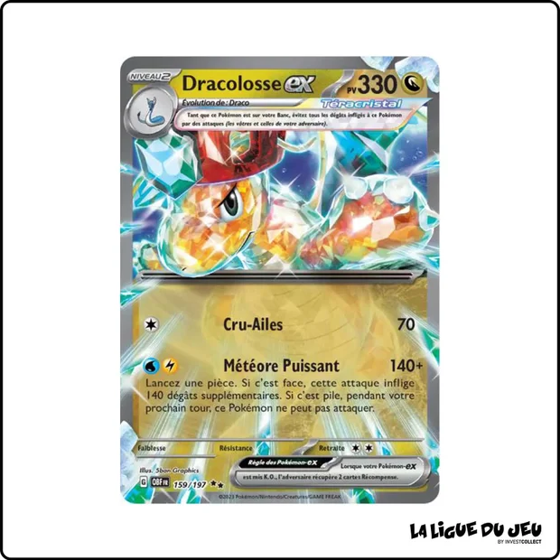 Ultra - Pokemon - Flammes Obsidiennes - Dracolosse-ex 159/197