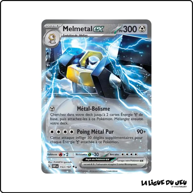 Ultra - Pokemon - Flammes Obsidiennes - Melmetal-ex 153/197