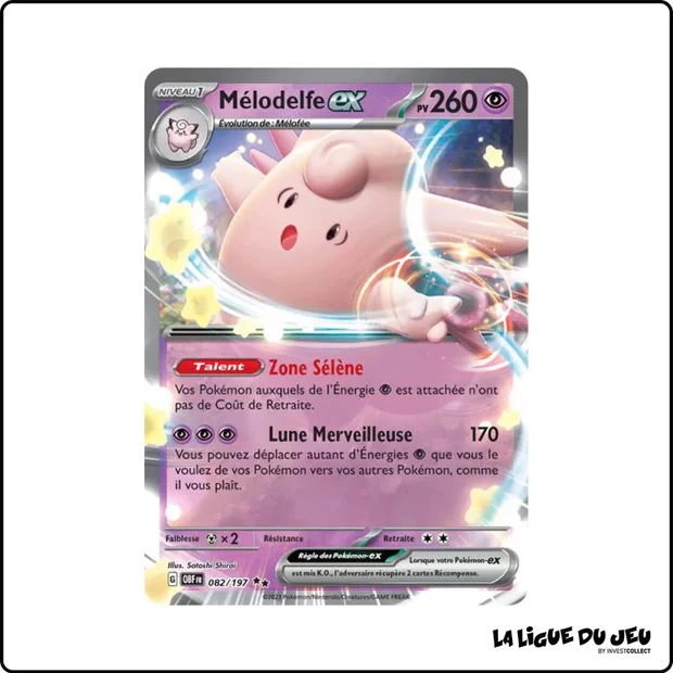Ultra - Pokemon - Flammes Obsidiennes - Mélodelfe-ex 82/197