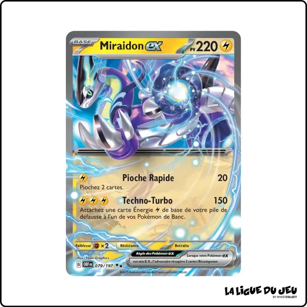 Ultra - Pokemon - Flammes Obsidiennes - Miraidon-ex 79/197