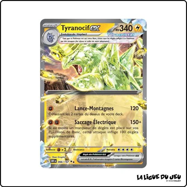 Ultra - Pokemon - Flammes Obsidiennes - Tyranocif-ex 66/197